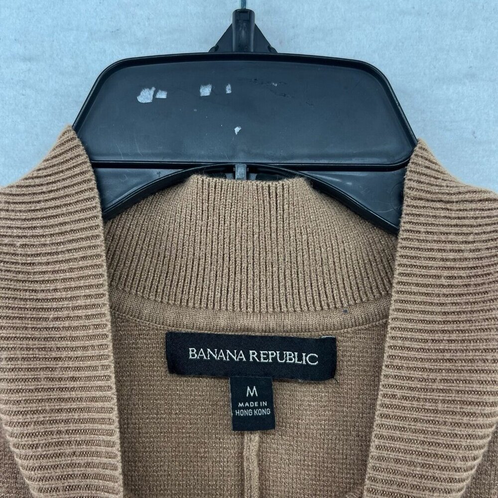Banana Republic Tank Top Women M Brown Sleeveless Knit Mock Minimalist Preppy - Picture 9 of 10